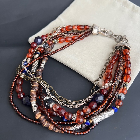 Elegant Multi-Strand Beaded Necklace - Picture 8 of 8